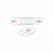 33 mm Dia. Traffolitetags - Red White (301 to 325) 408908