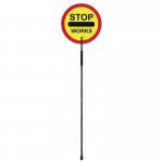 Stop Works Lollipop Sign 409212