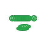 38 mm Dia. Traffolitetags - Green (151 to 175) 409904