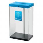 Clear body recycling bin 410118