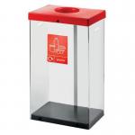 Clear body recycling bin 410119