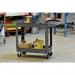 Heavy duty plastic tray trolley 410166