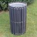 Open top wood effect litter bin 410398