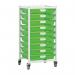 Premium white racks with transparent trays - Mobile A3 racks 410497