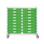 Premium white racks with transparent trays - Mobile A3 racks 410498