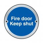 Fire Door Keep Shutdoor Disc - Sss (75 mm Dia) 410625
