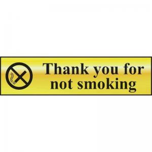 Thank You For Not Smoking - Pol 200 X 50mm 410652