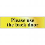 Please Use The Backdoor - Pol (200 X 50 Mm) 410674