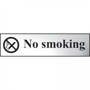 No Smoking - Chr 200 X 50mm 410694