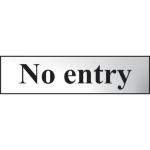 No Entry - Chr (200 X 50 Mm) 410728