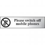 Please Switch Off Mobilephones - Chr (200 X 50 Mm) 410732