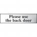 Please Use The Backdoor - Chr (200 X 50 Mm) 410741