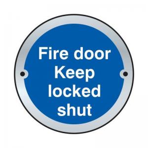 Fire Door Keep Locked Shut Door Disc - Sss 75mm Dia 410779