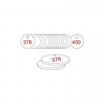 38 mm Dia. Traffolitetags - Red White (376 to 400) 410808