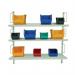 Wall Mounted Shelving Kit Withbookends - H X W X D Mm: 1220 X 1000 X 470 410850