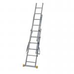 3-section Combination Ladder - 18 Tread 1.85 M, En-131 Professional 410920