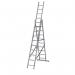 3-section Combination Ladder - 36 Tread 3.51 M, En-131 Professional 410923
