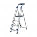 Platform Step Ladder,4 Treads, En-131 Professional 410926
