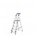 Platform Step Ladder,5 Treads, En-131 Professional 410927