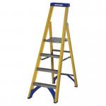 Fibreglass Platform Step Ladder,4 Tread, En-131 Professional 410936