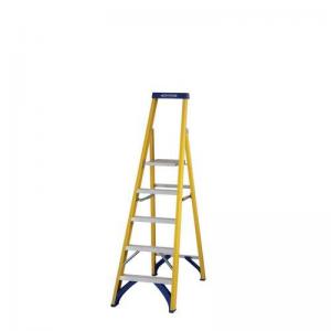 Fibreglass Platform Step Ladder, 5 Tread, En-131 Professional 410937