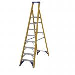 Fibreglass Platform Step Ladder,8 Tread, En-131 Professional 410939