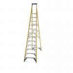 Fibreglass Platform Step Ladder,12 Tread, En-131 Professional 410941