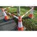 Retractable barrier pole for cones 411282