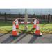 Retractable barrier pole for cones 411282