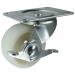 Castor, Nylon Wheel &brake 65 mm Dia. Swivel Plate Fixing 411324