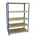 Boltless steel shelving with MDF shelves - 265kg 411365