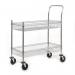 Chrome plated wire tray trolley 411369