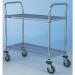 Chrome wire shelf trolleys 411374