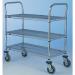 Chrome wire shelf trolleys 411376