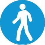 Floor Marker 430 Mmdia. Walking Man Symbol 411409