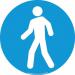 Floor Marker 430 Mmdia. Walking Man Symbol 411409