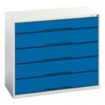 Verso Static Drawer Cabineth X W X D 900 X 1050 X 550 with 5 Drawers 411452