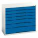 Verso Static Drawer Cabineth X W X D 900 X 1050 X 550 with 7 Drawers 411453