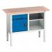 Verso Static Storage Bench 1250 Mmlong with 1 Drawer, 1 Cupboard & Open Section 411454