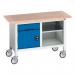 Verso Mobile Storage Bench 1250 mm Longwith 1 Drawer, 1 Cupboard & Open Section 411458