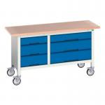 Verso Mobile Storagebench 1500 mm Long with 6 Drawers 411465