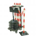 Plastic post and chain trolley 411502