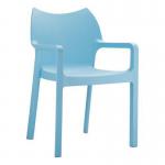 Polypropylene stacking arm chairs 411750