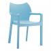 Polypropylene stacking arm chairs 411750