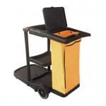 Multi purpose cleaning trolley with bag 411974