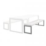 Welded table and bench set 411975