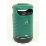 Slingsby Harribin outdoor hooded top litter bin 412033