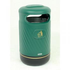 Slingsby Harribin outdoor hooded top litter bin 412036