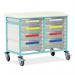 Caretray procedure trolleys with trays 412147