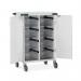 Pharmacy lockable trolley with trays 412156